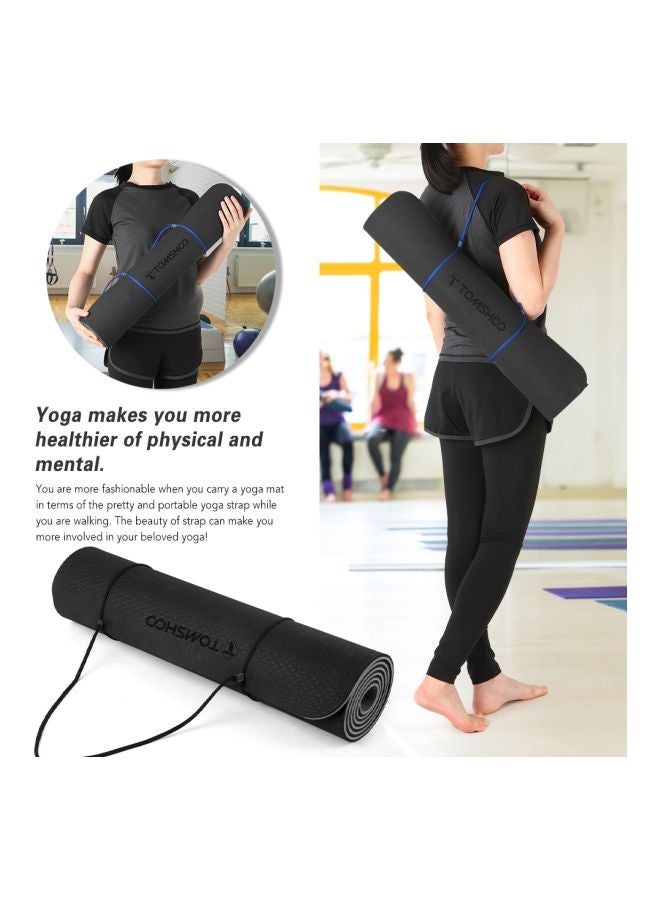 TOMSHOO Portable Yoga Mat With Carrying Strap And Storage Bag - Image 5