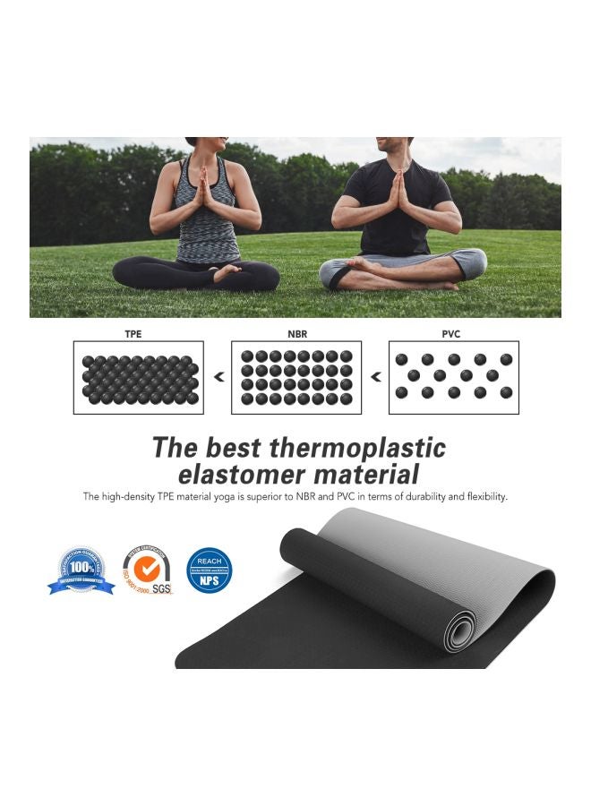 TOMSHOO Portable Yoga Mat With Carrying Strap And Storage Bag - Image 3