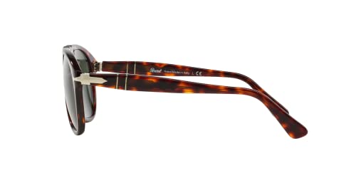 Persol PO0649 Aviator Sunglasses, Havana/Green, 54 mm - Image 2