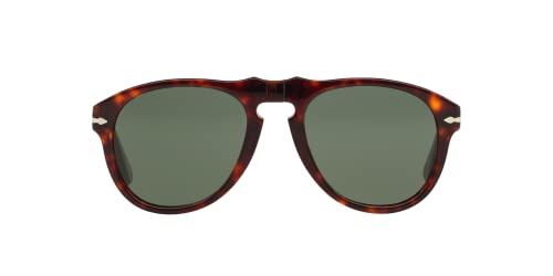 Persol PO0649 Aviator Sunglasses, Havana/Green, 54 mm - Image 3