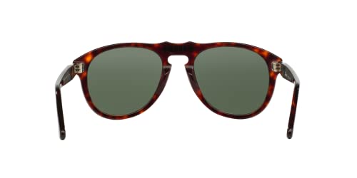 Persol PO0649 Aviator Sunglasses, Havana/Green, 54 mm - Image 4