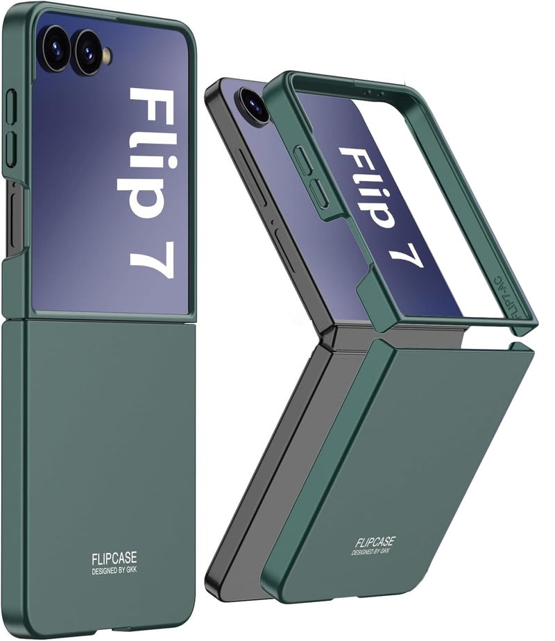 Kapa Ultra Thin Back Case for Samsung Galaxy Flip7 / Z Flip 7 | Full Body Protection Hard Back Cover (Green) - Image 1