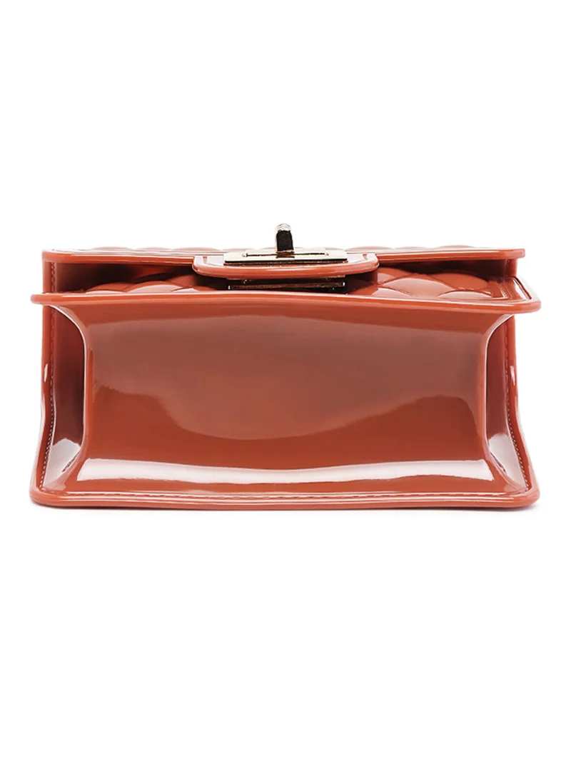 London Rag Dark Pink Quilted Sling Bag