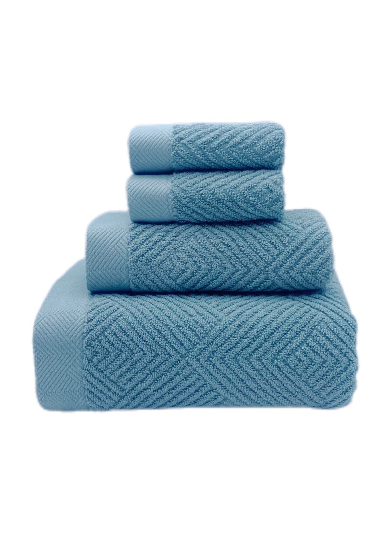 Quick drying and high water absorption luxury bath towels set 100% cotton soft and durable size 70 * 140cm sports hotel spa bathroom sensitive skin daily household use - Image 1