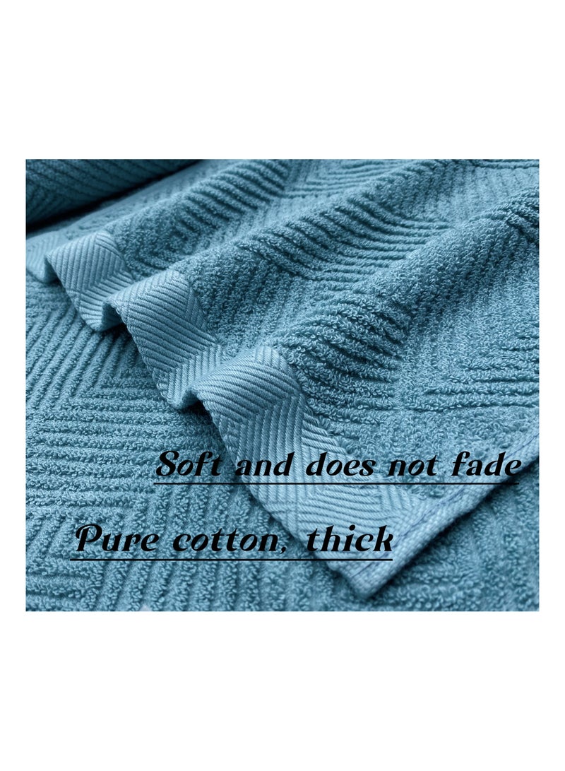 Quick drying and high water absorption luxury bath towels set 100% cotton soft and durable size 70 * 140cm sports hotel spa bathroom sensitive skin daily household use - Image 2