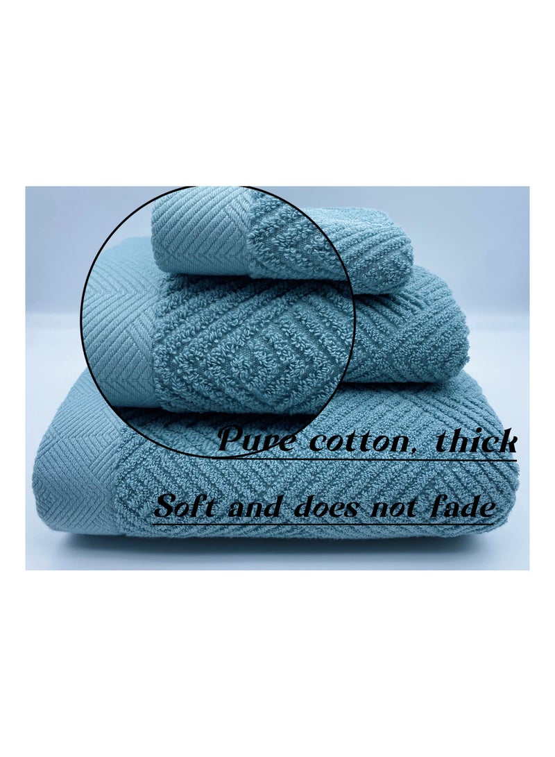 Quick drying and high water absorption luxury bath towels set 100% cotton soft and durable size 70 * 140cm sports hotel spa bathroom sensitive skin daily household use - Image 3