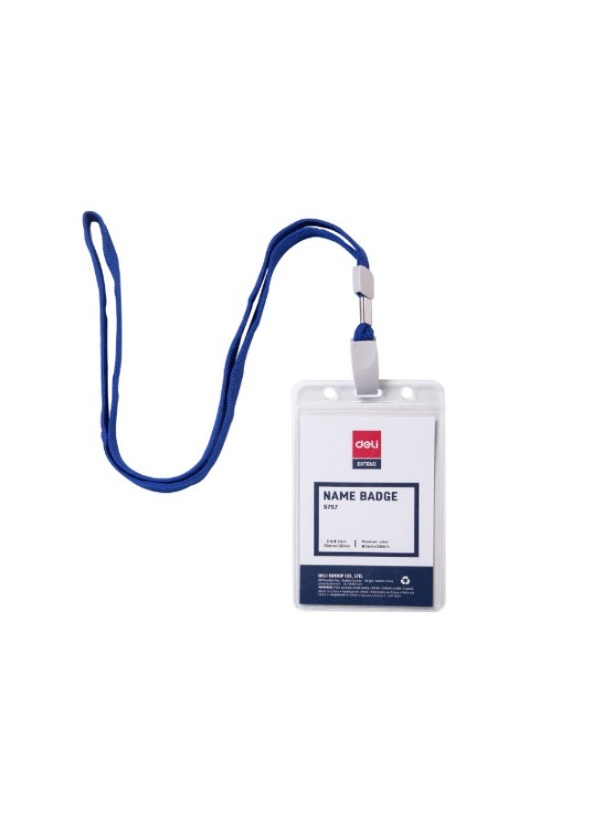 Deli Name Badge with Lanyard , Vertical ID Card Holder for Office,School - Image 2