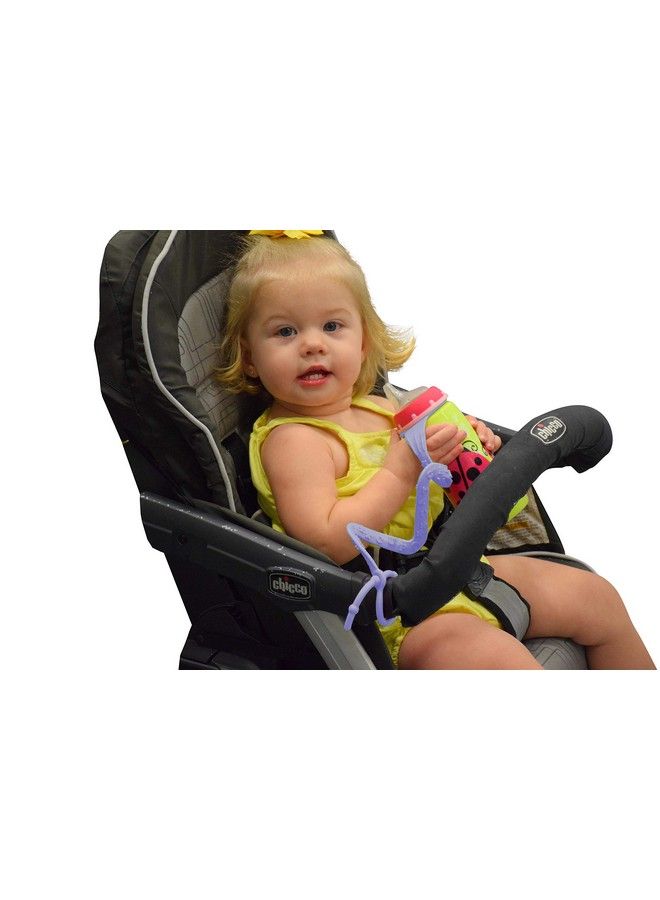 Brilli Baby Cup Catcher Sippy Cup Bottle Toy Pacifier Tether To Attach To Your Stroller Leash Strap To Secure Child'S Items To High Chair Or Car Seat (Lavender) - Image 3