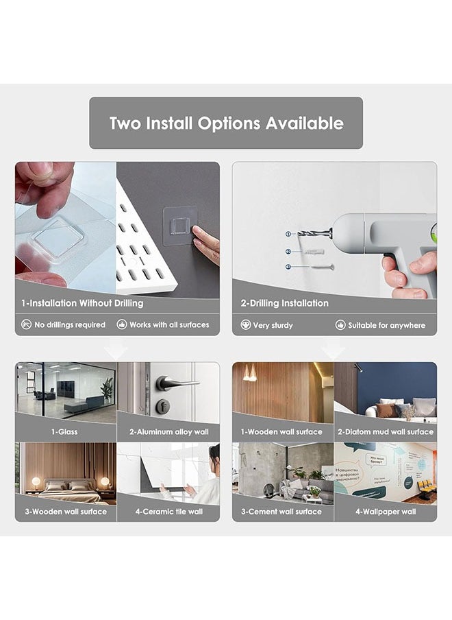 YelaJoy Peg Board, Pegboard Kit Wall Organizer Panels, White Pegboard Wall Organizer with Bins Hooks Shelves for Home, Craft Room, Garage Tool Storage, Kitchen, Workshop, Tool Organization  - Image 4