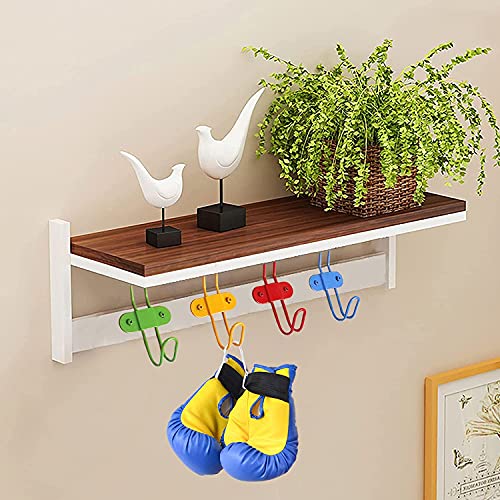 Zagxuade Children Wall Coat Hooks, Kids Colorful Wall Mounted Hooks Rack for Hanging Towels, Clothes, Coats, Hats, Umbrella, Backpacks in Bedroom and Living Room. - Image 2