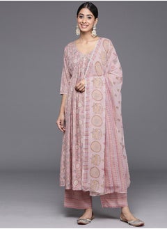 Printed Kurta with Mid Rise Trousers and Chiffon Printed Dupatta Set by Styli