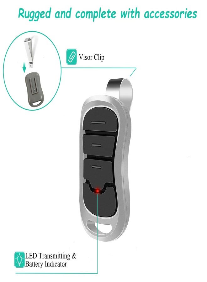 datonten Garage Door Opene Remote,Compatible with Intellicode Genie & Overhead Door Opener,390mhz/315mhz,2 Pack - Image 4