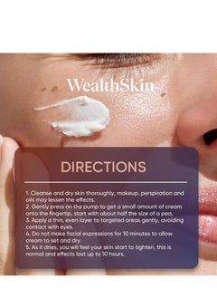 Wealthskin Instant Rapid Wrinkle Eye Cream - Temporary Effects Firm and Lift Under Eye Bags and Reduction Puffiness - 60 Second Tightener 20Tubes (1 Fl Oz (Pack of 1))  - Image 3
