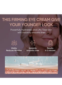Wealthskin Instant Rapid Wrinkle Eye Cream - Temporary Effects Firm and Lift Under Eye Bags and Reduction Puffiness - 60 Second Tightener 20Tubes (1 Fl Oz (Pack of 1))  - Image 4
