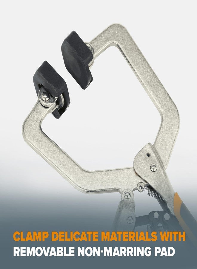 BORA Auto Adjust 3 inch Locking Vise Grip Clamp with Swivel Pads - Heavy Duty Welding Clamps with Comfortable Grips Perfect C Clamp for Woodworking, Welding, and Metalworking - Image 5