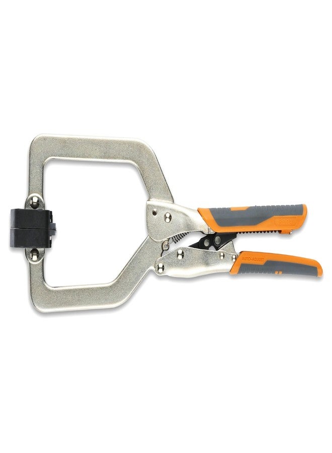 BORA Auto Adjust 3 inch Locking Vise Grip Clamp with Swivel Pads - Heavy Duty Welding Clamps with Comfortable Grips Perfect C Clamp for Woodworking, Welding, and Metalworking - Image 1