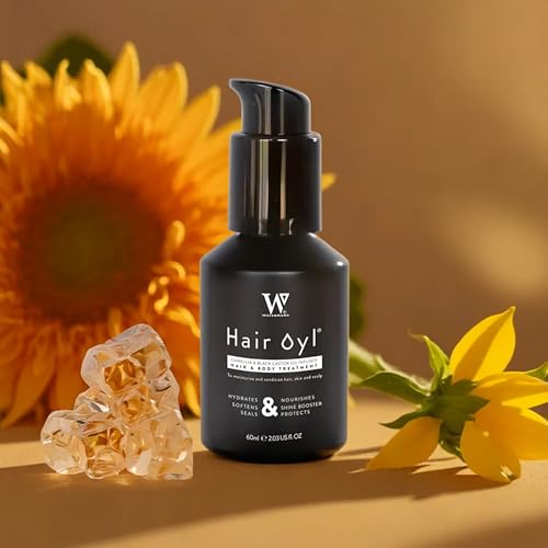 Watermans Hair Oyl Hair Growth Oil for Dry Frizzy Damaged Hair with Camellia Black Castor Oils Lightweight Head Body Oil for Shine Smoothness Hydration for Women Men 60 mL - Image 3