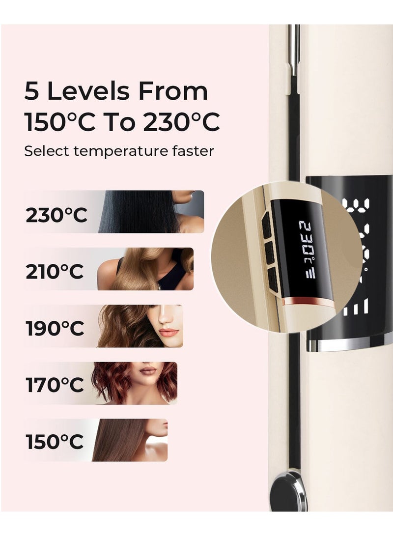 Hair Straightener, Titanium Flat Iron with Adjustable Temp(302°F-446°F), 1 inch Plate for All Hairstyles Hair Straightening Irons - Image 3