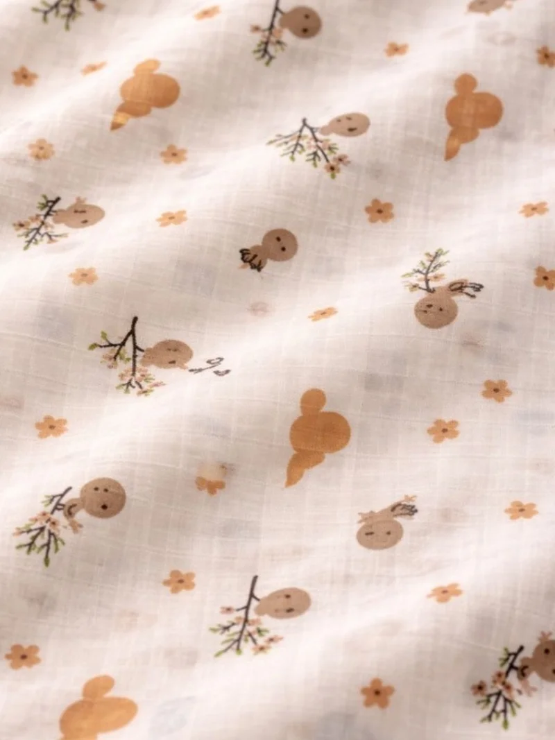 Nautinati Nautinati Baby Boys' Muslin 100% Cotton Pack of 2 All-over Print Woven Swaddles