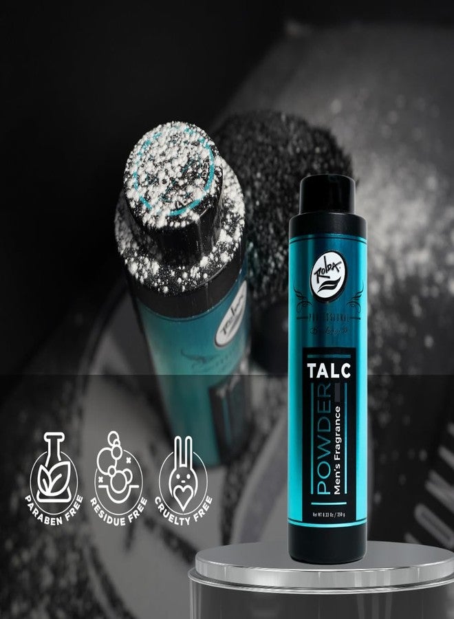 Rolda Men's Barber Talc Powder - White Talcum Powder After-shave Solution Is Highly Absorbent And Provides A Fresh, Clean Feeling After Every Shave, Helping To Calm Itchy Skin And Prevent Irritation - Image 2