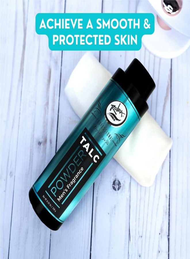 Rolda Men's Barber Talc Powder - White Talcum Powder After-shave Solution Is Highly Absorbent And Provides A Fresh, Clean Feeling After Every Shave, Helping To Calm Itchy Skin And Prevent Irritation - Image 3