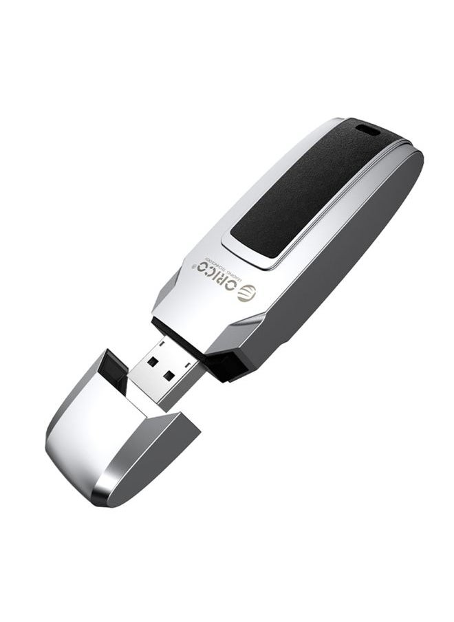 BURAQ ORICO USB Flash Drive, Read: 100MB/s, Write: 50MB/s, Memory:32GB, Port:USB-A(Silver)  - Image 1