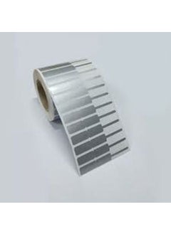Ataşehir Barcode Label 72 x 12 mm Silver Matte Jewelery Label 1 Roll 1000 Wraps
