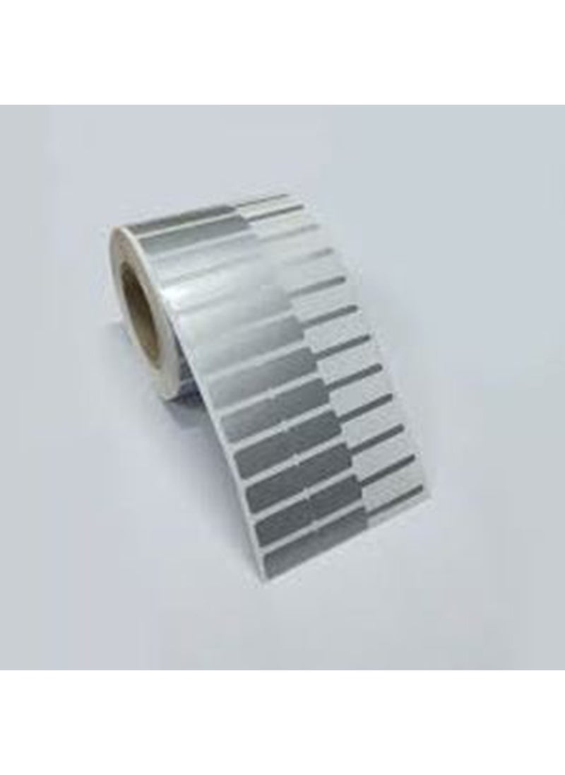 Ataşehir Barkod Etiket - Ataşehir Barcode Label 72 x 12 mm Silver Matte Jewelery Label 1 Roll 1000 Wraps - Image 1
