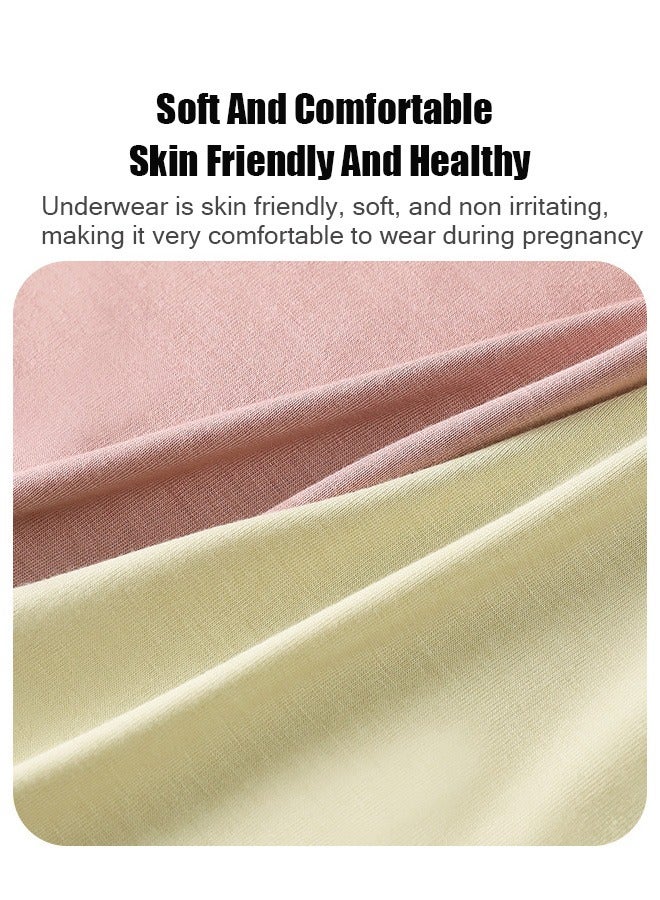 3PCS High Waist Maternity Underwear，Cotton Pregnancy Panties, High Waist Design Pregnant Women Panties Full Belly Support Comfty Breathable Pure Cotton Briefs Antibacterial Moisture Wicking  - Image 5