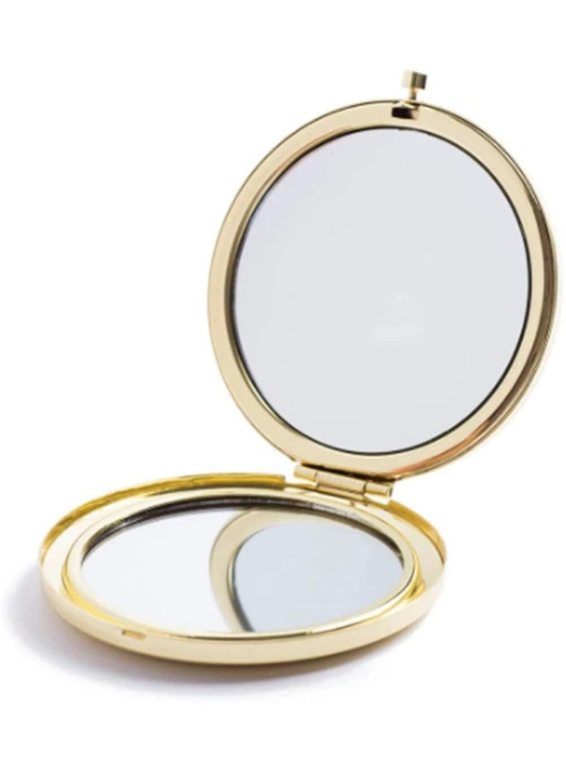 AVACraft Pocket Mirror,Magnifying Compact Mirror for Purses with 2 x 1x Magnification, Folding Mini Pocket Double Sided Travel Makeup Mirror,Perfect for Purse, Pocket Mirror for Gift - Image 1
