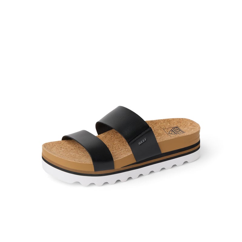 REEF Cushion Vista Hi Womens Platform Fashion Sandal, Arch Support, Ultra Soft Cushion Footbed, Black, 8.5 - Image 1