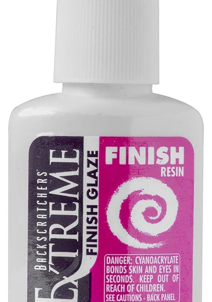 Backscratchers Extreme Finish Glaze Resin - 0.5 Fluid Ounce Nail Adhesive - Image 1