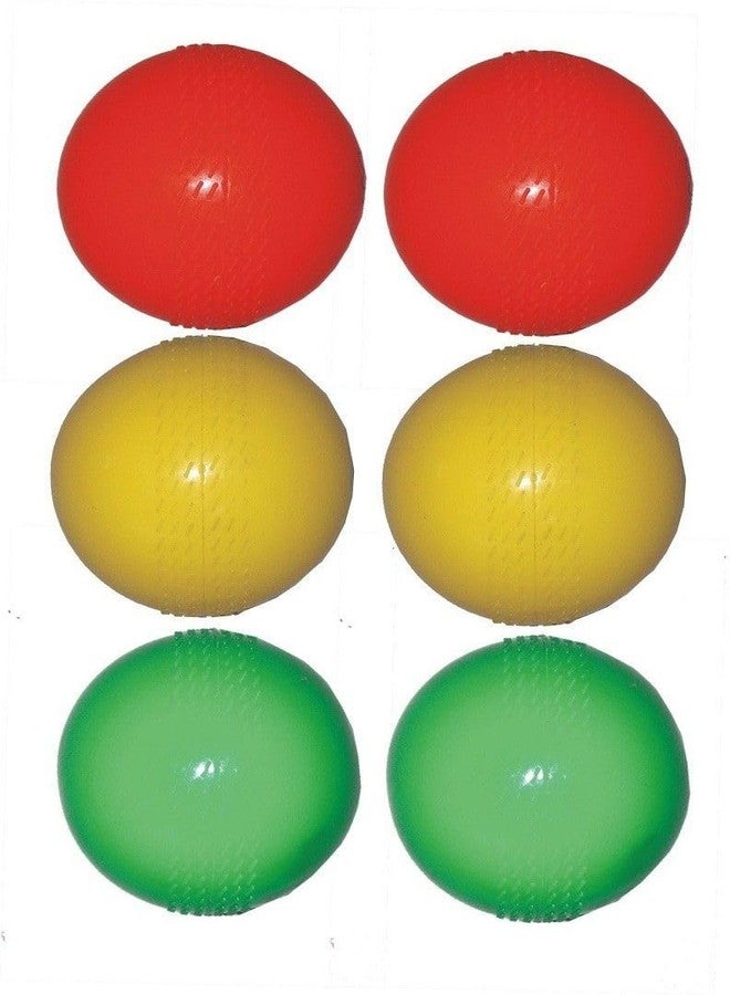 Owlix Wind/Hollow Cricket Rubber Ball (Standard, Pack of 6, Multicolor) - Image 2