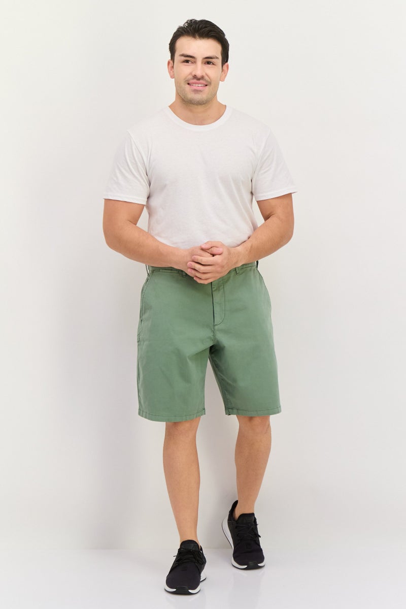 GAP شورتات أساسية بسيطة للرجال بطول 10 إنش، زيتوني - Image 3