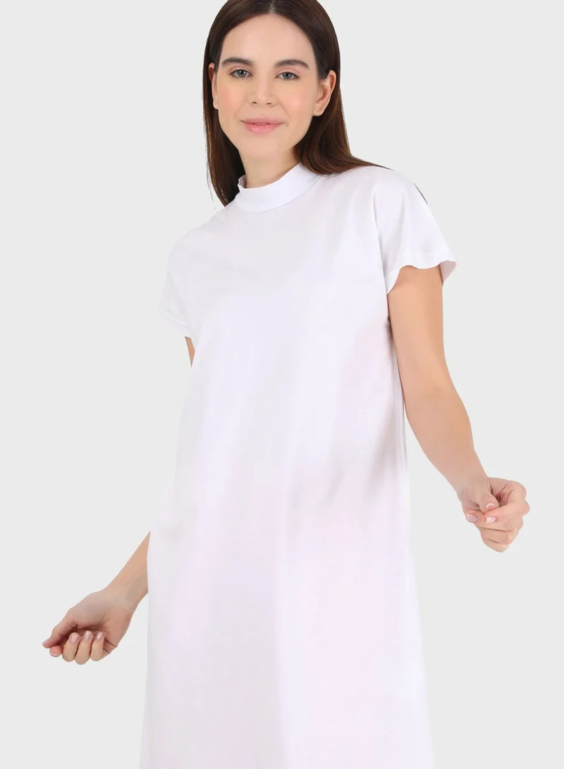 Refka by modanisa High Neck Oversized T-Shirt
