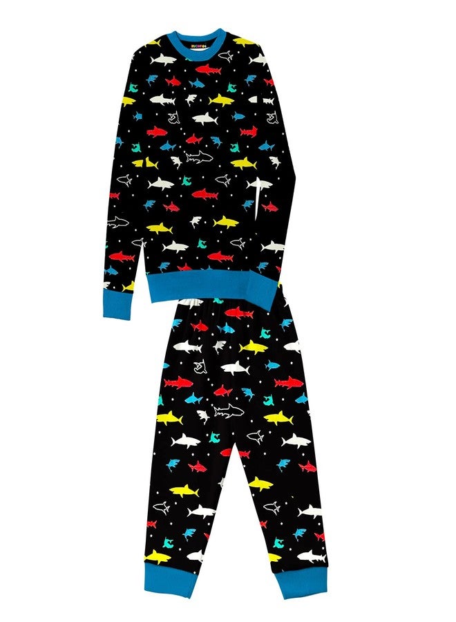 Kuchipoo Boys and Girls Winterwear Sweatshirt and Trackpant - (KUC-NSUT-115; Black; 6-12 Months) - Image 1