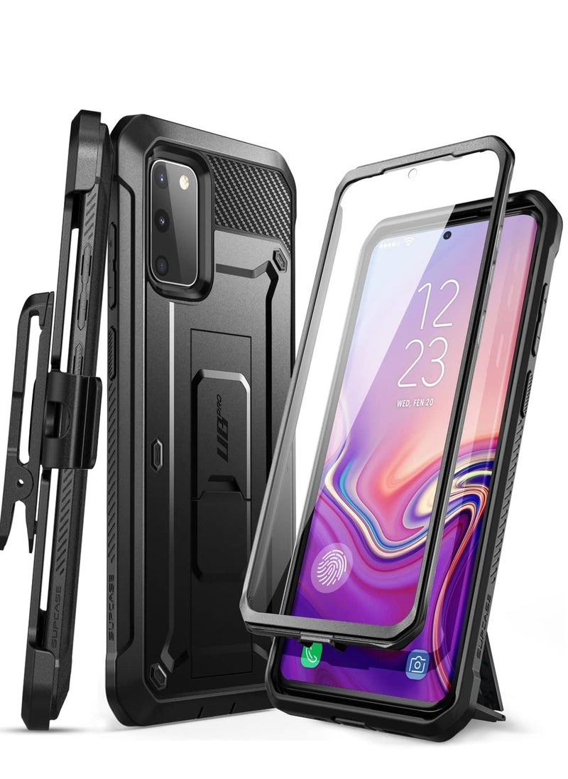 SupCase - SUPCASE Unicorn Beetle Pro Series Designed for Samsung Galaxy S20 FE (2020 Release), Full-Body Dual Layer Rugged Holster & Kickstand Case with Built-in Screen Protector (Black) - Image 1