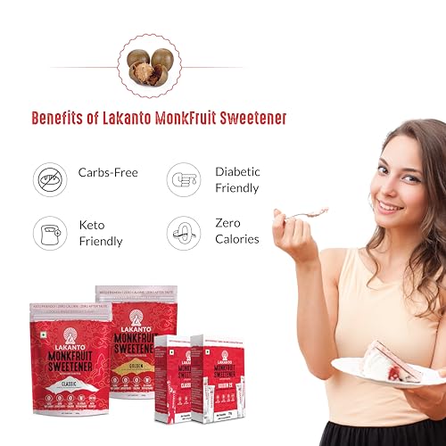 Lakanto Classic Japanese's Monkfruit Sweetener, 200g, Pack of 2 || White Sugar Replacement, Zero Calories, Zero Carbs, keto & Diabetic Friendly, Low Glycemic Natural Sweetener - Image 5