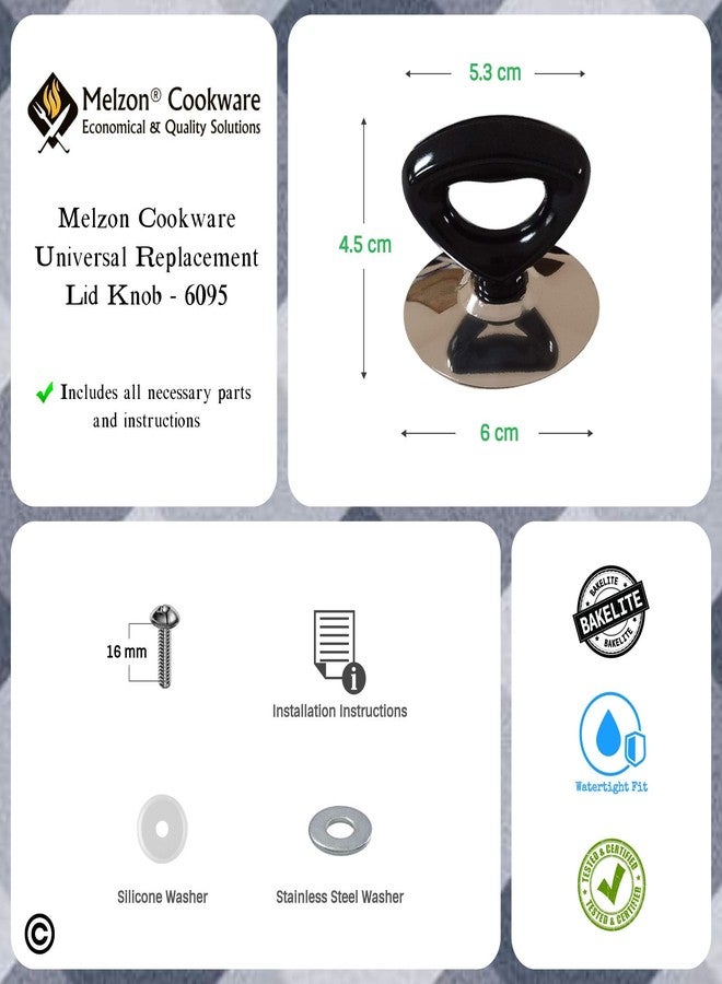Melzon Cookware Universal Replacement Pot Lid Cover Knob Handle - Triangle - Image 2