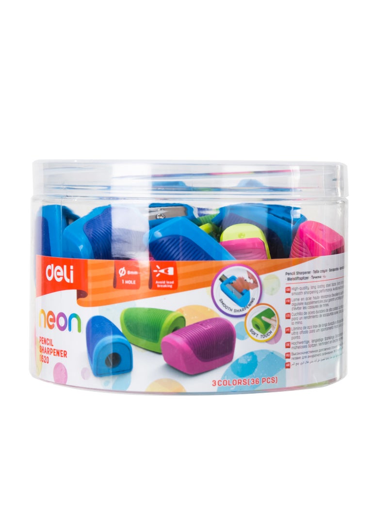 Deli 36-Piece Pencil Sharpener Set Multcolour - Image 2