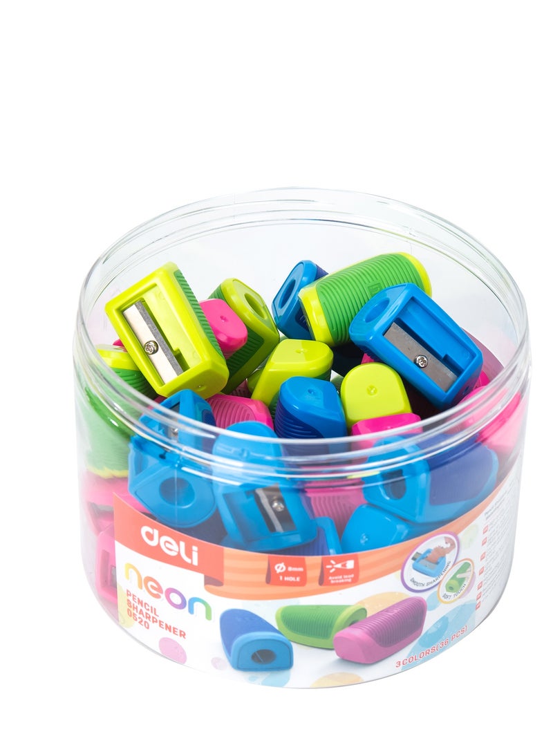 Deli 36-Piece Pencil Sharpener Set Multcolour - Image 3