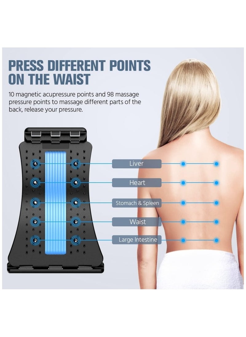Ru syanl Back Stretcher for Lower Back Pain Relief 3 Level Back Cracking Device for Herniated Disc Scoliosis Spine Decompression Back Cracker Board Lower and Upper Back Stretcher Support  - Image 5