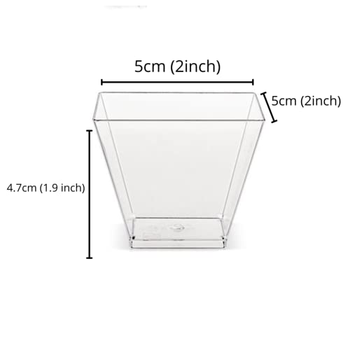 Alpha Basics Glass 2 Oz (50Ml) Dessert Cups (Pack of 20) Mini Transparent Tasting Cups - Image 2