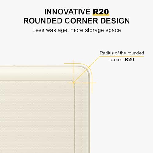 LEVEL8 Carry on Suitcase for Women Men, Carry-on Luggage Airline Approved, Travel Bag with Spinner Wheels, Lightweight Luminous Textured Hard Shell, Tsa Lock, 20 Inch, Cream White - Image 5