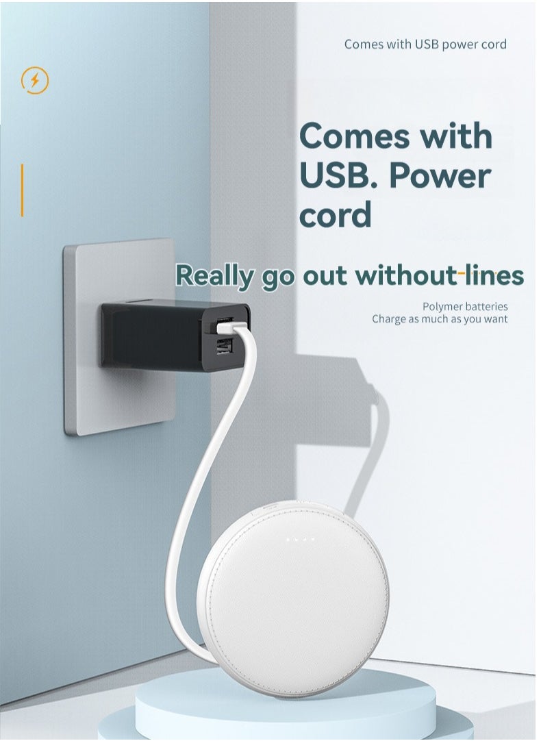 JEEJPV - Power bank comes with cable 10000 mAh portable power bank Small Portable mobile power - Image 1