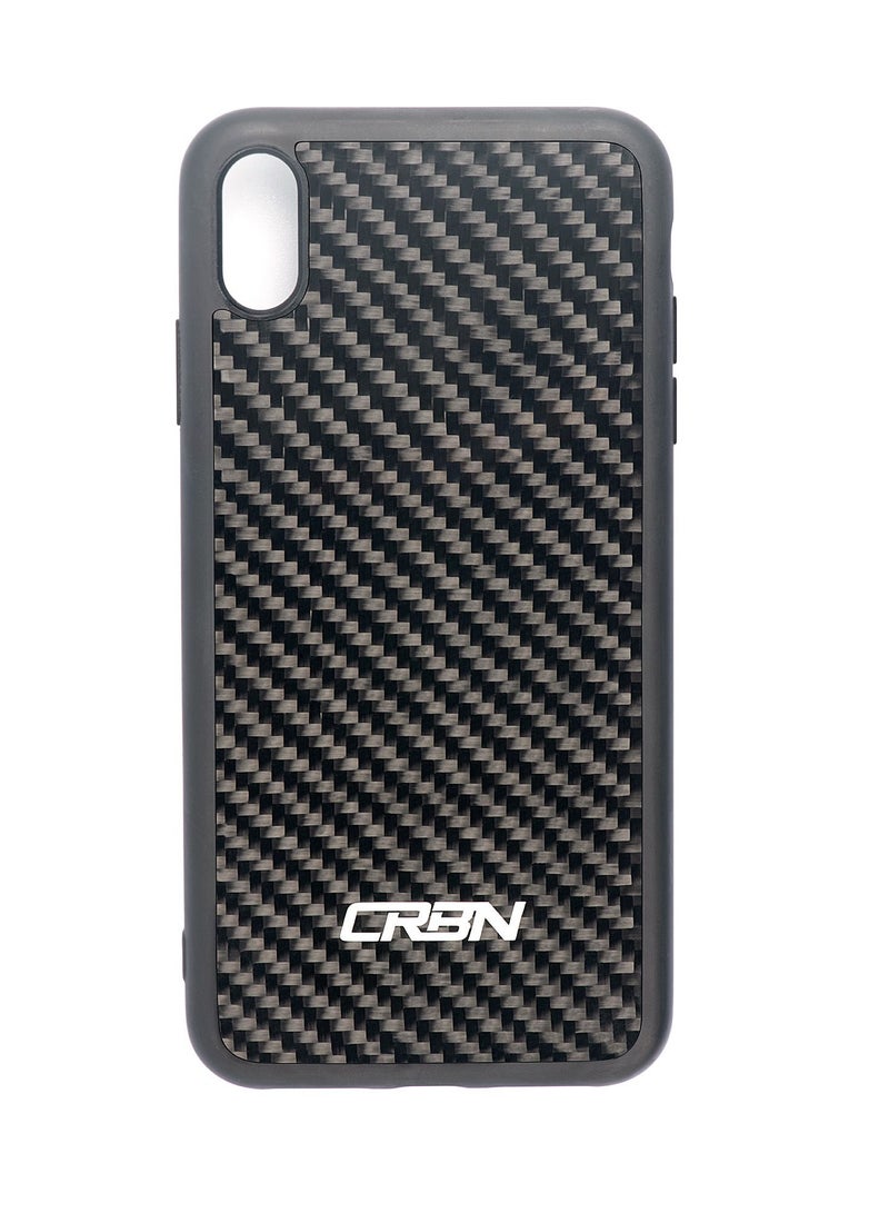 crbn Real Carbon Fiber iPhone XS Max Phone Case - Twill Back Cover - Image 1