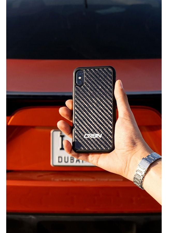 crbn Real Carbon Fiber iPhone XS Max Phone Case - Twill Back Cover - Image 3