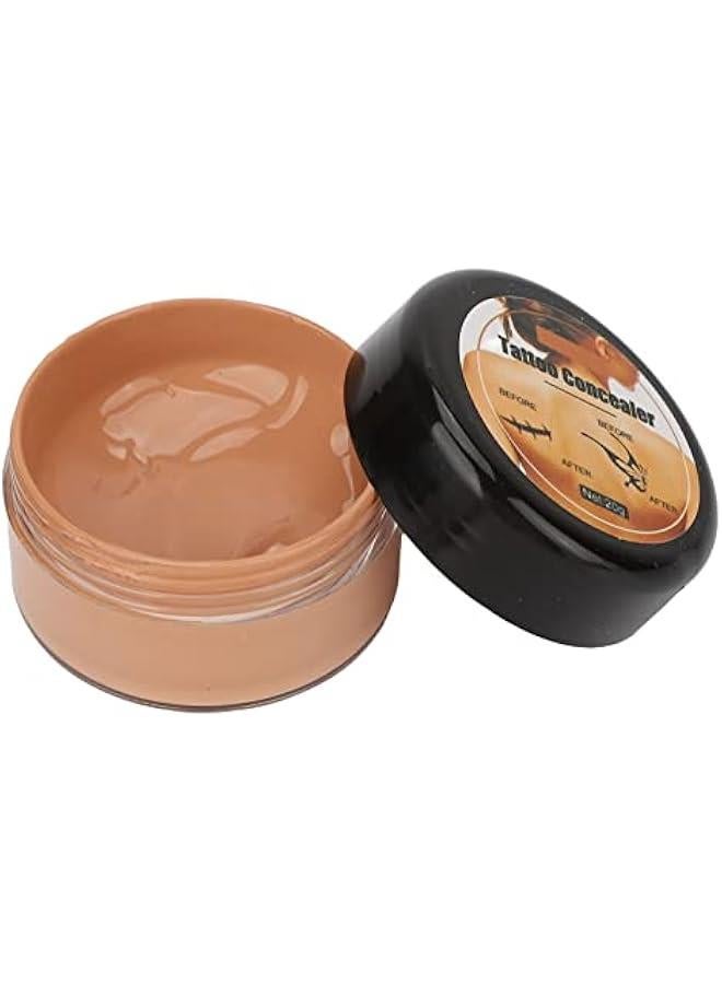 كونسيلر تاتو مقاوم للماء، كونسيلر محمول مقاوم للماء للبشرة والندبات والبقع الداكنة والوحمات، للرجال والنساء، 0.7 اونصة (لون داكن) - Image 1