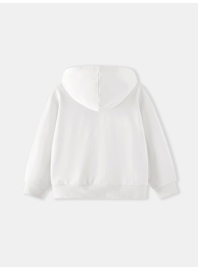 Little Bitty New Autumn And Winter Children's Hooded Sweatshirt, Solid Color Children's Sports Shirt, Mid Size Children's Base Shirt Source - Image 3