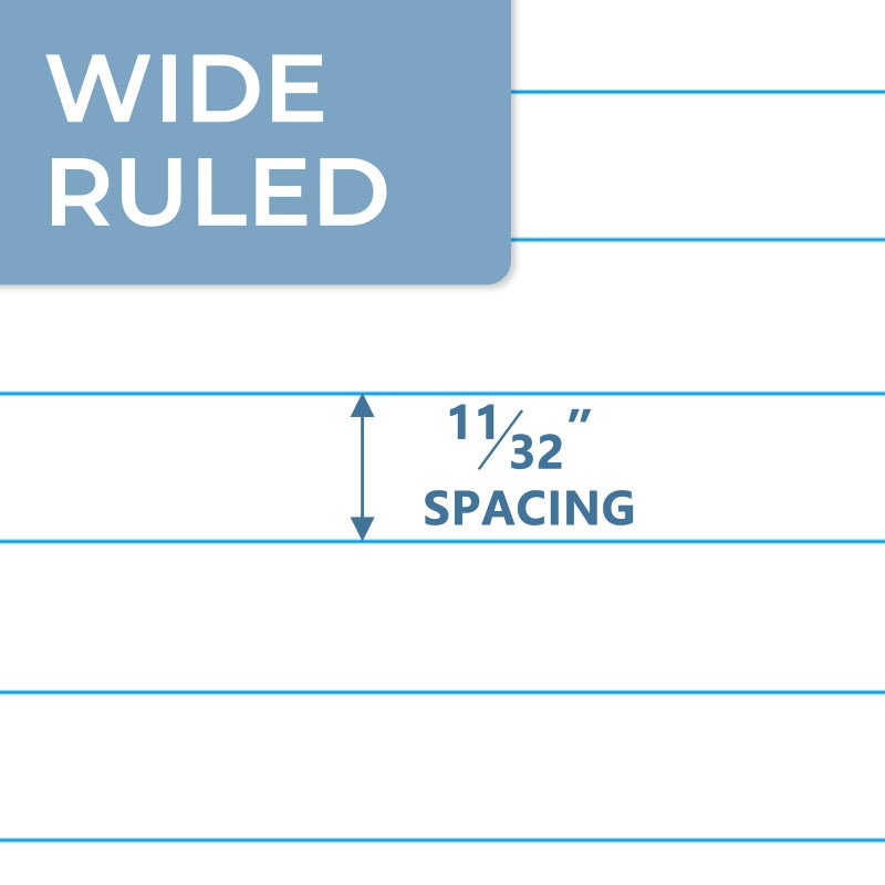 SUNEE Composition Notebooks - Wide Ruled Paper, 4 Pack Composition Book, 9 3/4" x 7 1/2", 80 Sheets/160 Pages, Assorted Colors, School & Office Supplies - Image 3